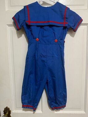 Blue and Red Sailor-Style Kids Matching Set